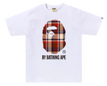 CHECKERED TEE WHITE