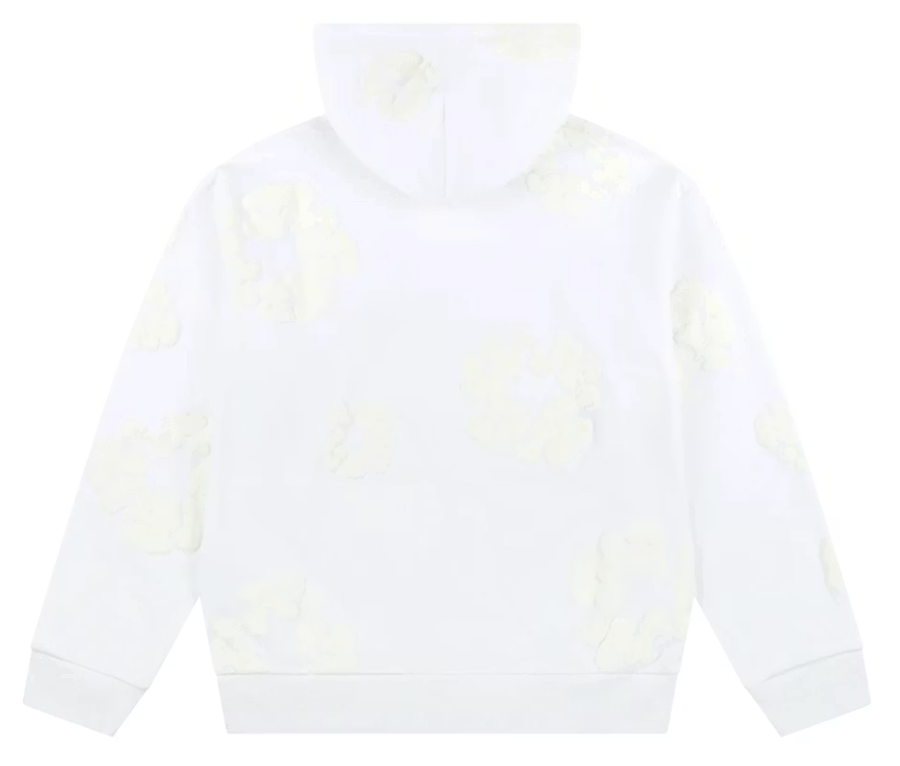 COTTON WREATH HOODIE MONOCHROME WHITE